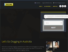 Tablet Screenshot of godoggingaustralia.com